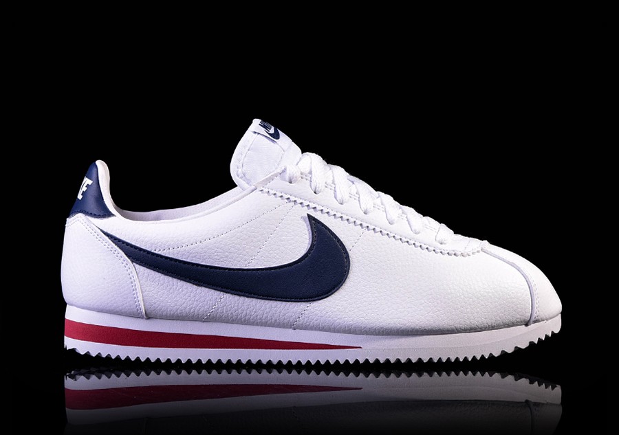nike classic cortez red and white