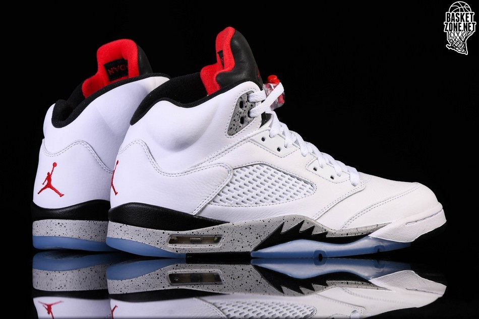 NIKE AIR JORDAN 5 RETRO WHITE CEMENT price €182.50 | Basketzone.net