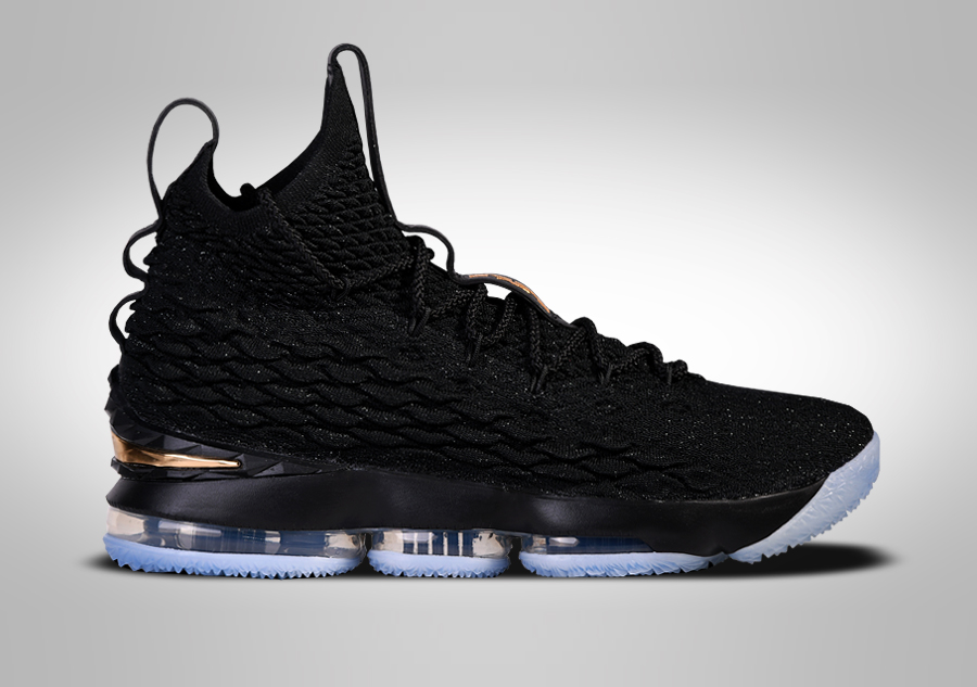 lebron 15 black and gold men