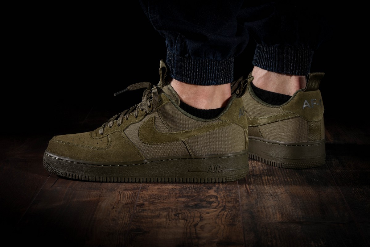 NIKE AIR FORCE 1 '07 CANVAS MEDIUM OLIVE