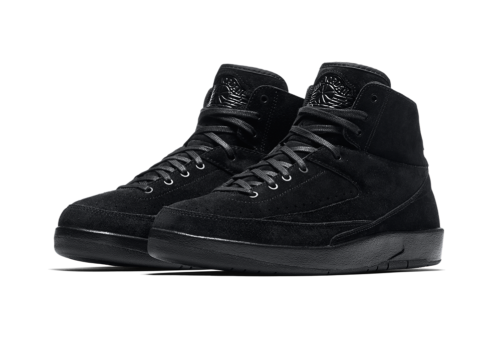 NIKE AIR JORDAN 2 RETRO DECON TRIPLE BLACK