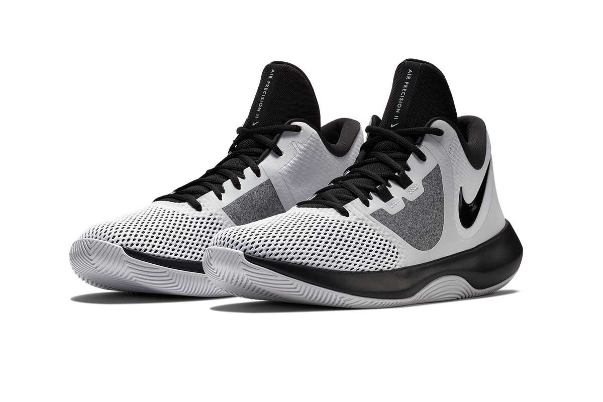 NIKE AIR PRECISION II WHITE BLACK