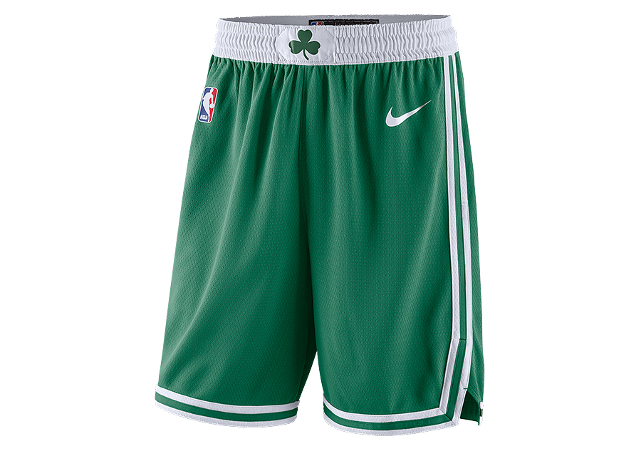 NIKE NBA BOSTON CELTICS SWINGMAN ROAD SHORTS CLOVER cena 1582 50k Basketzone