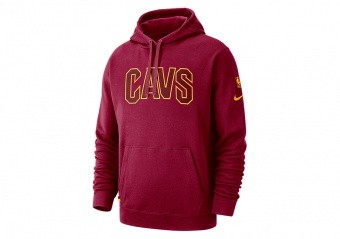 NIKE NBA CLEVELAND CAVALIERS COURTSIDE HOODIE TEAM RED