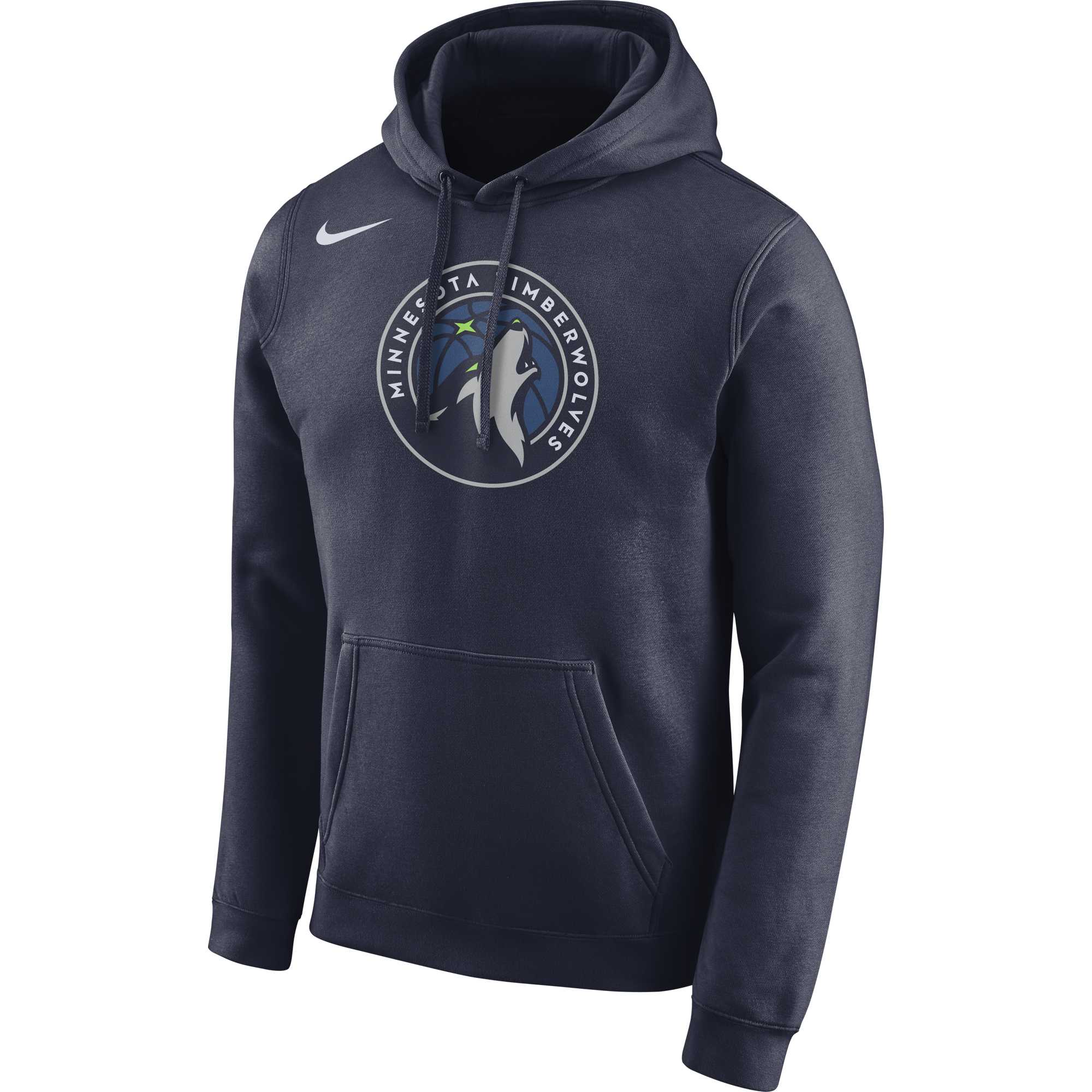 NIKE NBA MINNESOTA TIMBERWOLVES LOGO HOODIE COLLEGE NAVY