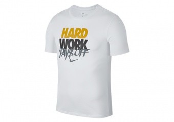NIKE HARD WORK DRY ELITE TEE WHITE