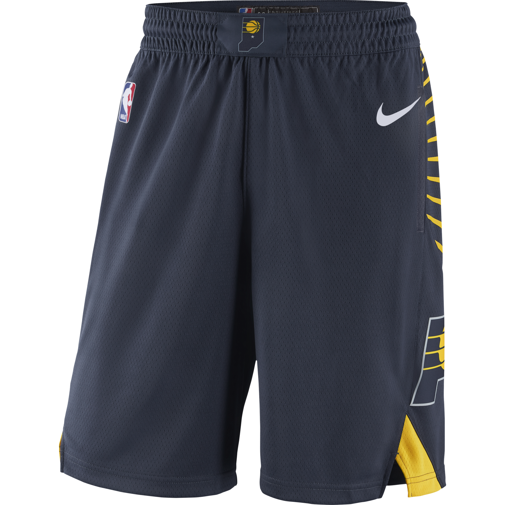 NIKE NBA INDIANA PACERS SWINGMAN ROAD SHORTS COLLEGE NAVY