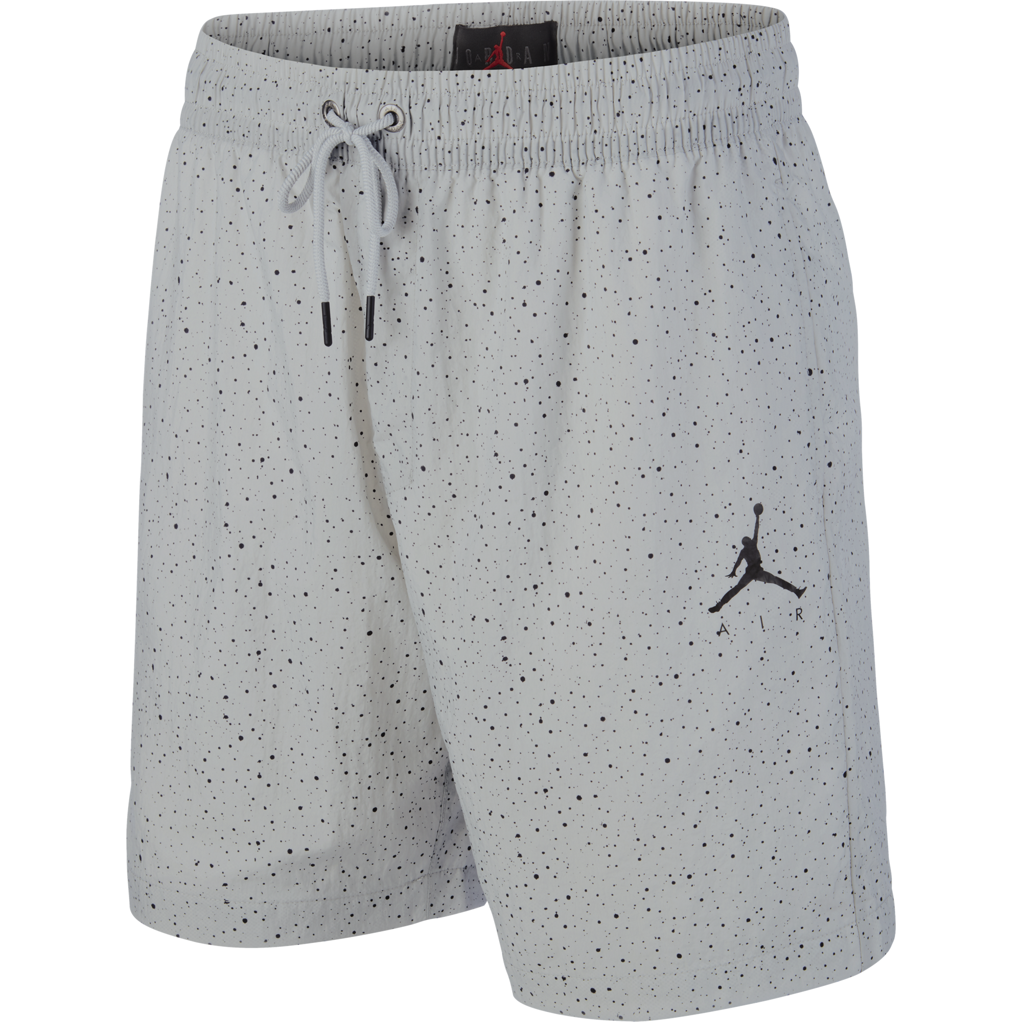 NIKE AIR JORDAN JUMPMAN CEMENT POOLSIDE SHORTS LIGHT SMOKE GREY