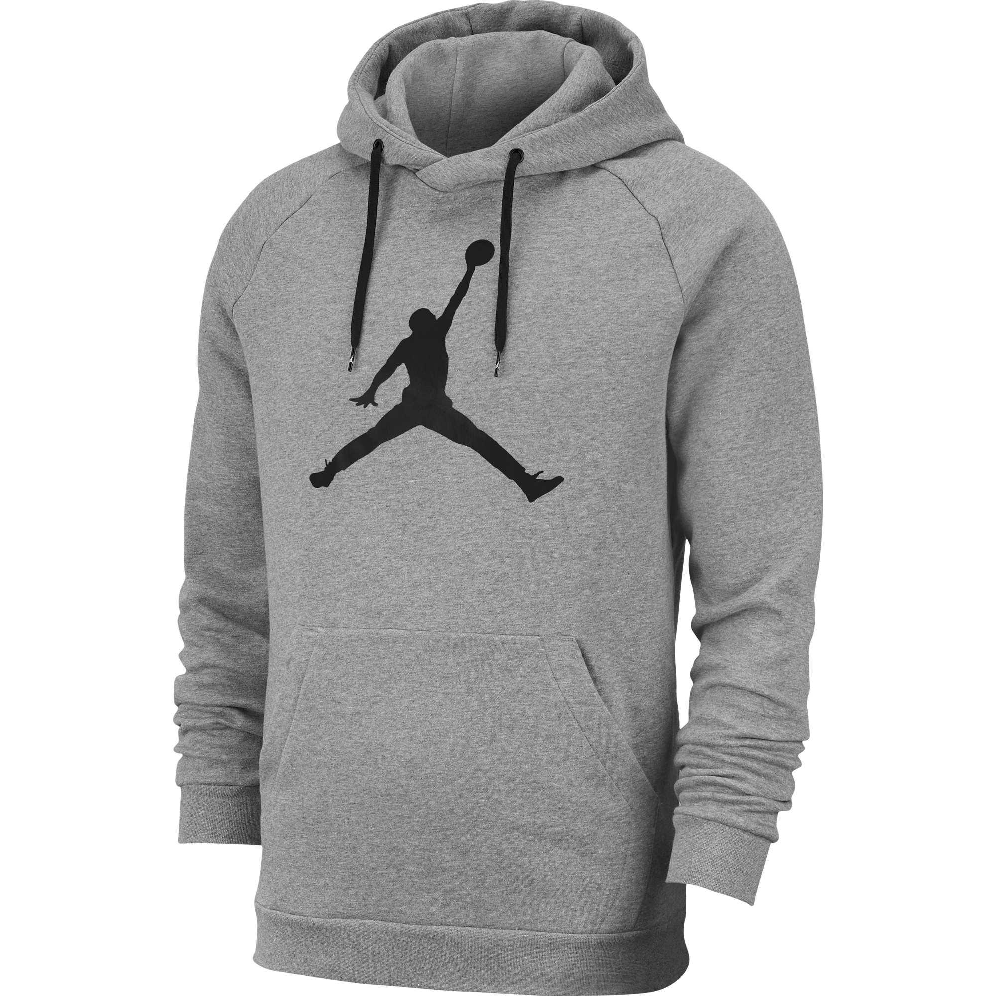 NIKE AIR JORDAN JUMPMAN LOGO HOODIE CARBON HEATHER