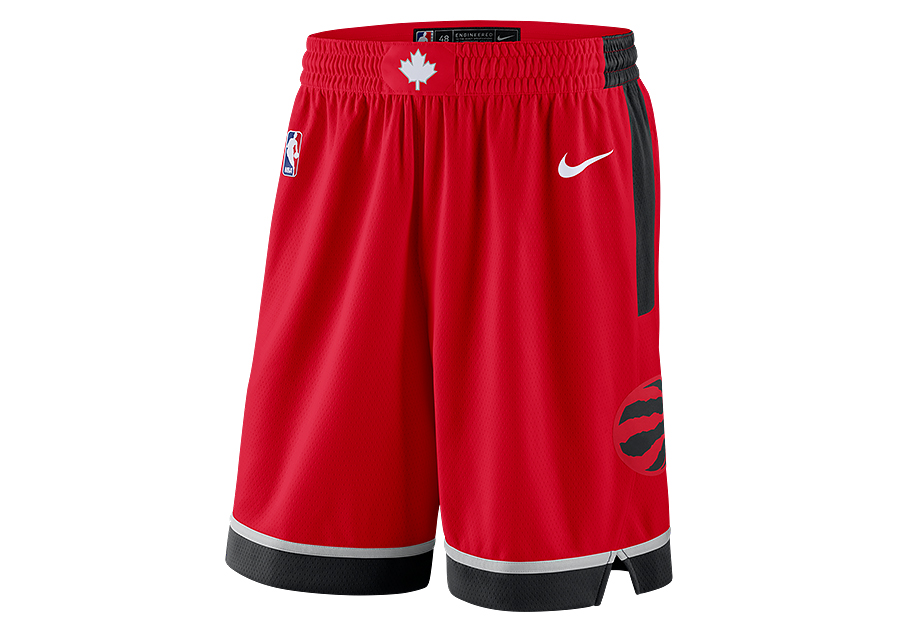 Toronto raptors top red shorts
