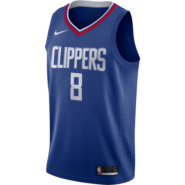 NIKE NBA LOS ANGELES CLIPPERS DANILO GALLINARI SWINGMAN ROAD JERSEY RUSH BLUE