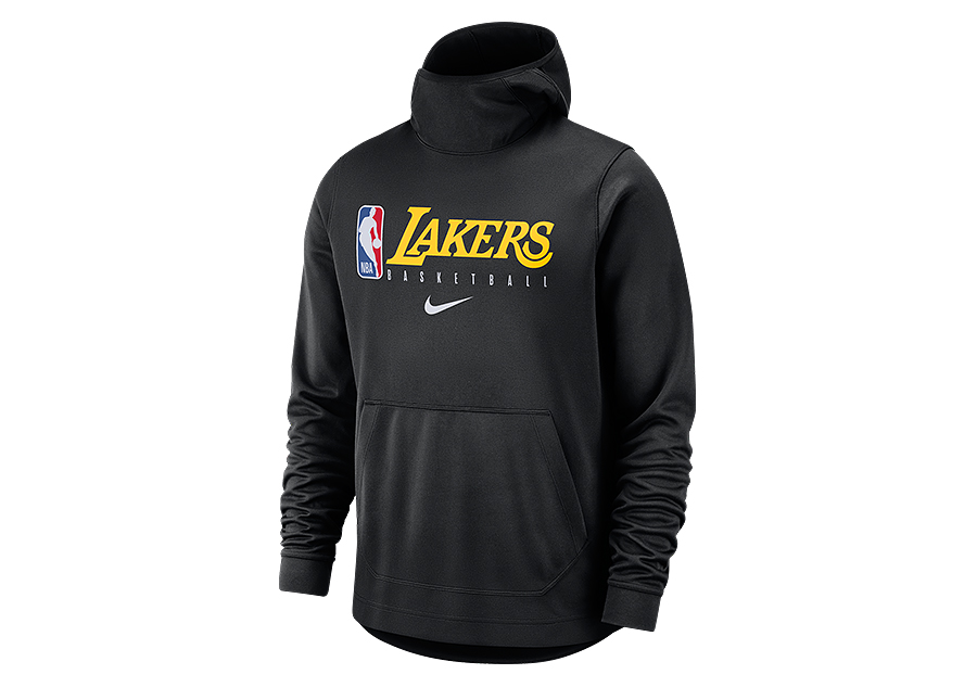 Nike Los Angeles Lakers Spotlight Dri-FIT NBA Pullover Hoodie Black - BLACK