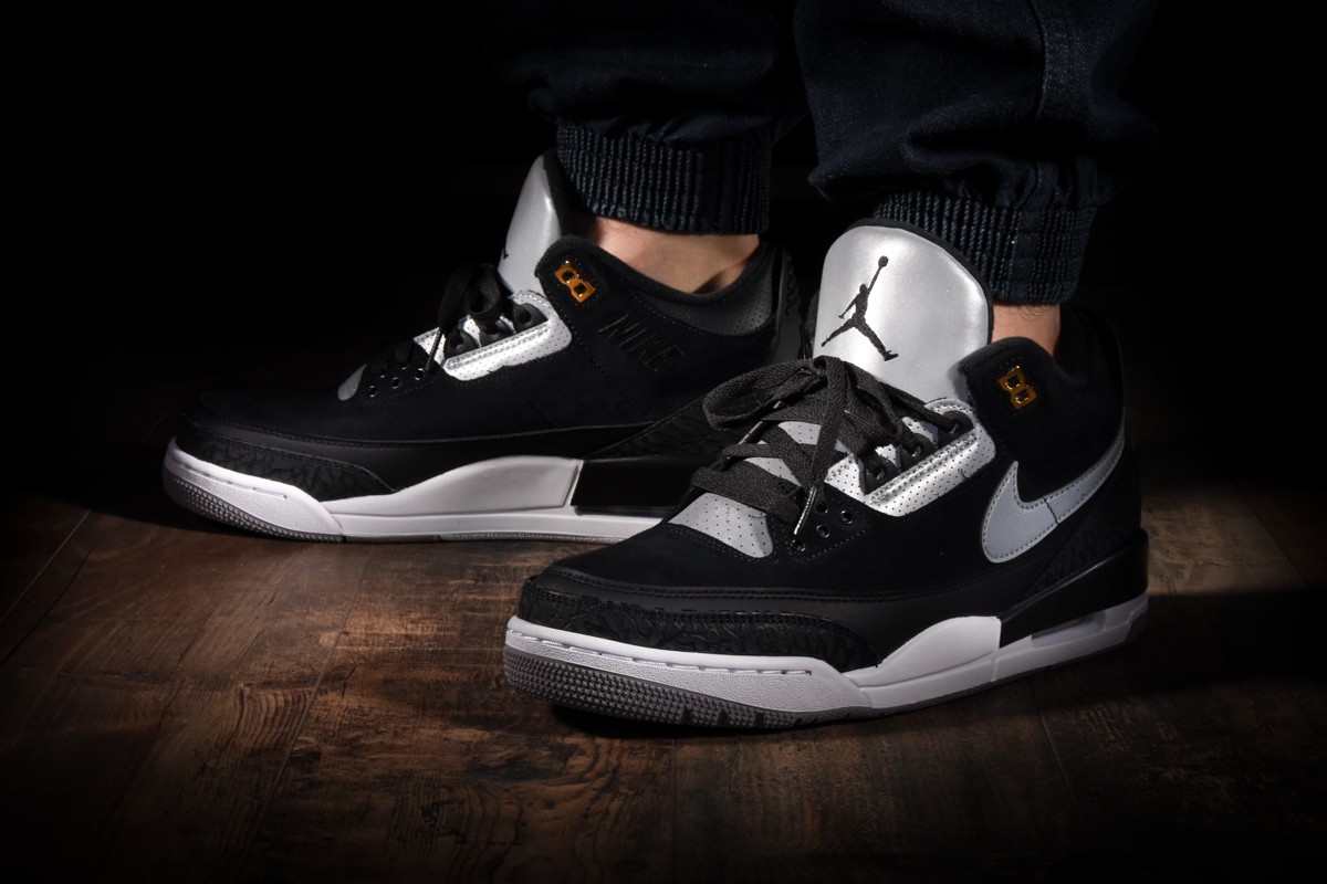 NIKE AIR JORDAN 3 RETRO TINKER BLACK CEMENT for 255.00 kicksmaniac