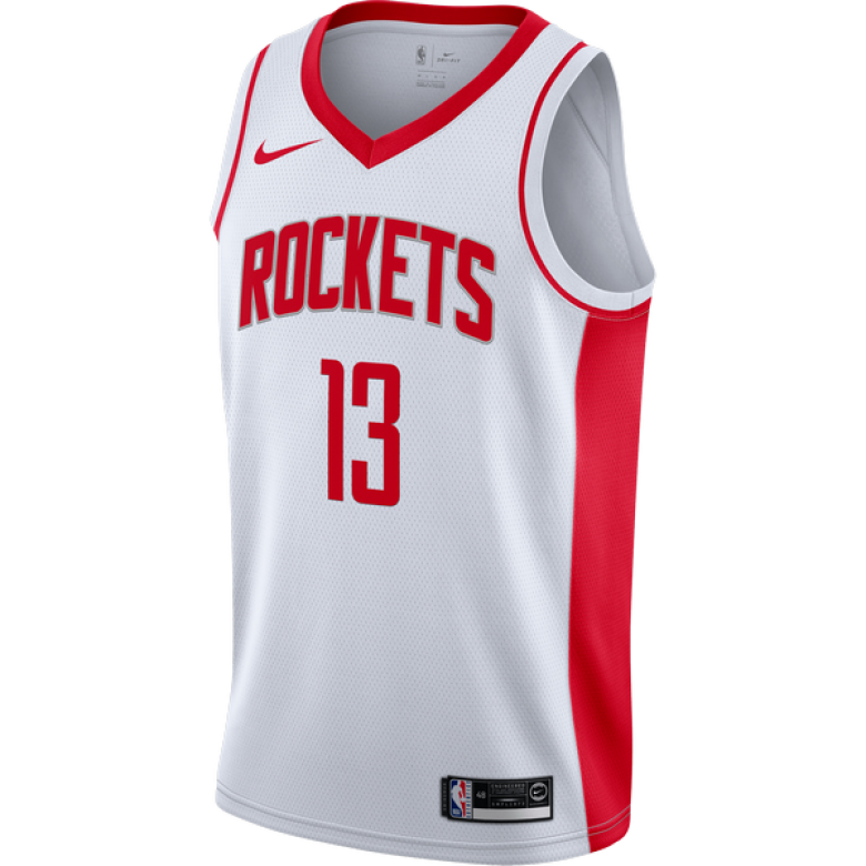 Mens Houston Rockets James Harden adidas Red Net Number T-Shirt