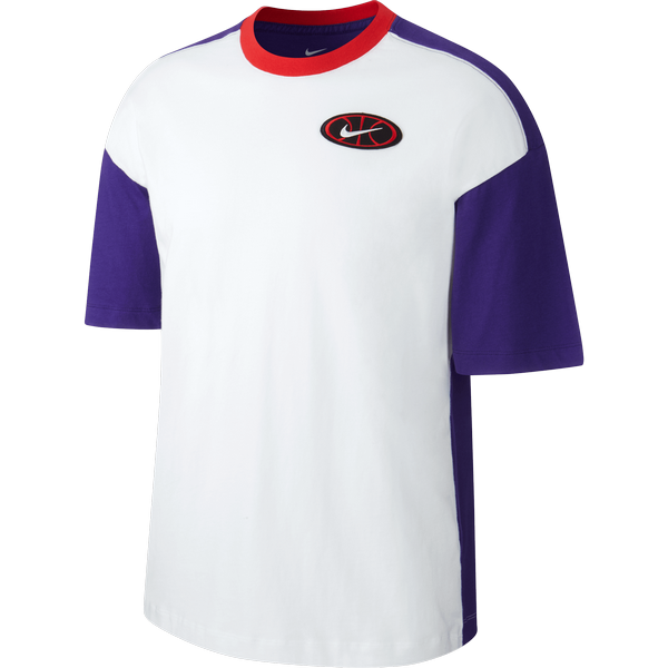 NIKE THROWBACK 2.1 BASKETBALL TEE COURT PURPLE