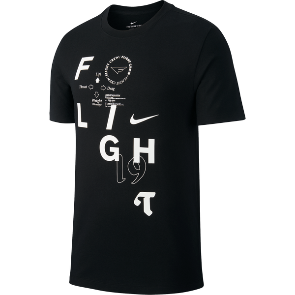 NIKE FLIGHT BASKETBALL TEE BLACK