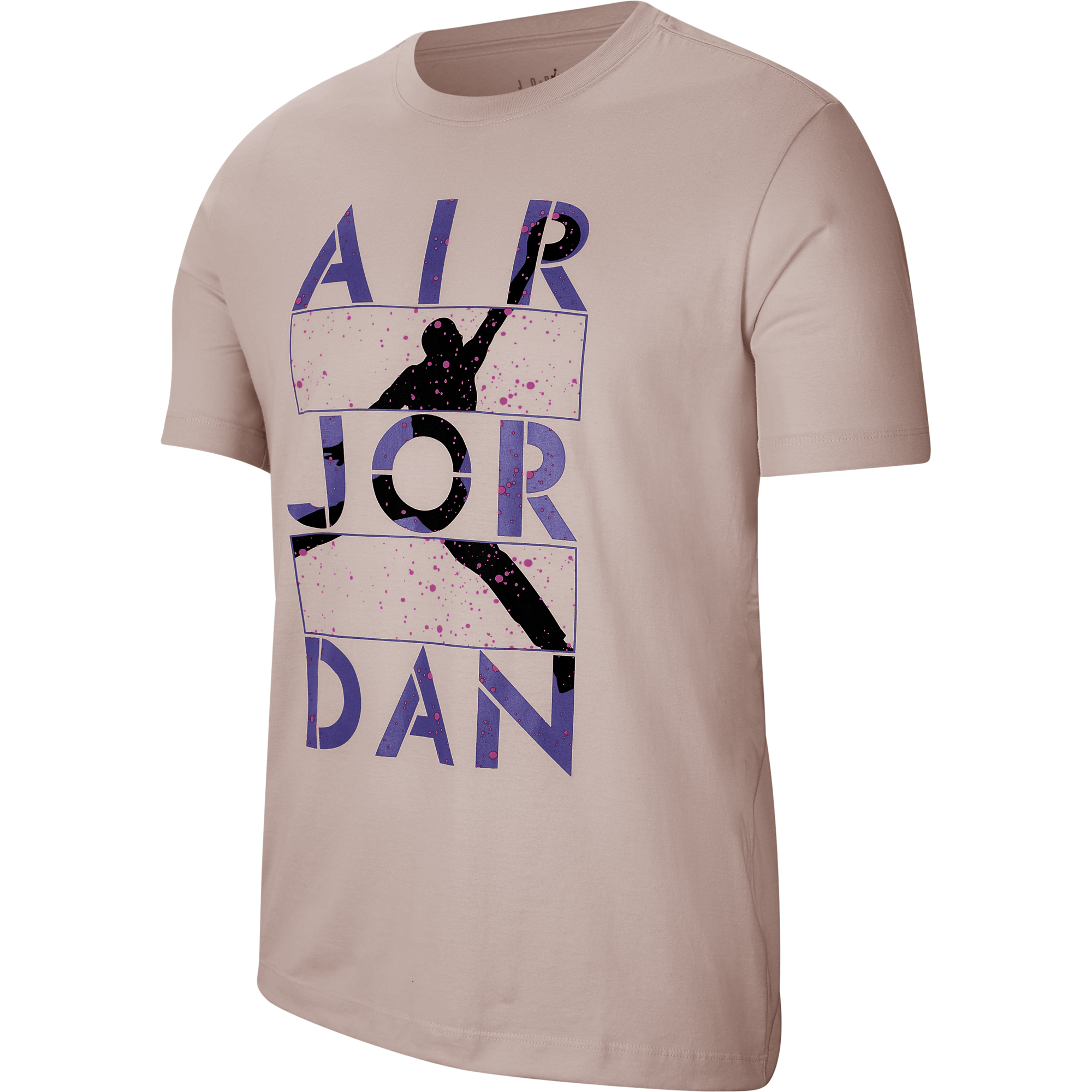 NIKE AIR JORDAN JUMPMAN STENCIL TEE STONE MAUVE