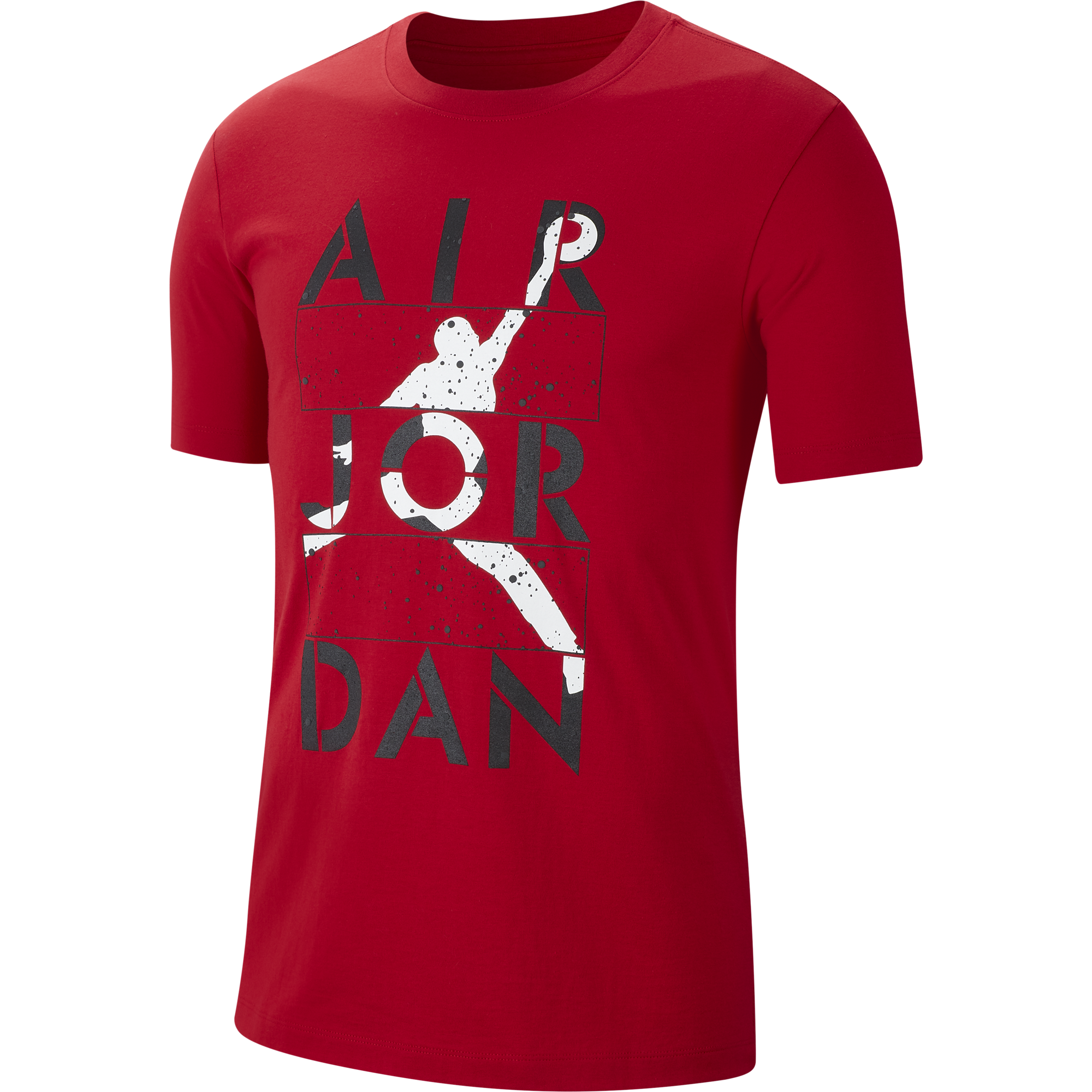 NIKE AIR JORDAN JUMPMAN STENCIL TEE GYM RED