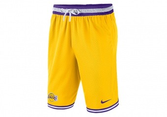 Ordina NIKE Basketball NBA Los Angeles Lakers Practice Shorts 18 purple  Pantaloncini Sportivi online su SNIPES