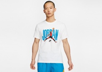 NIKE AIR JORDAN CREW TEE WHITE