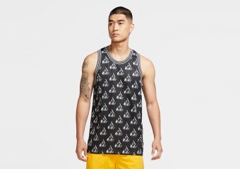 NIKE GIANNIS SLEEVELESS PRINTED TOP BLACK