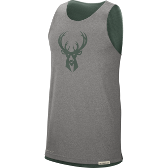 NIKE NBA MILWAUKEE BUCKS STANDARD ISSUE REVERSIBLE TANK FIR
