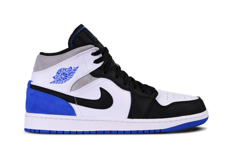 NIKE AIR JORDAN 1 RETRO MID SE ROYAL BLACK TOE
