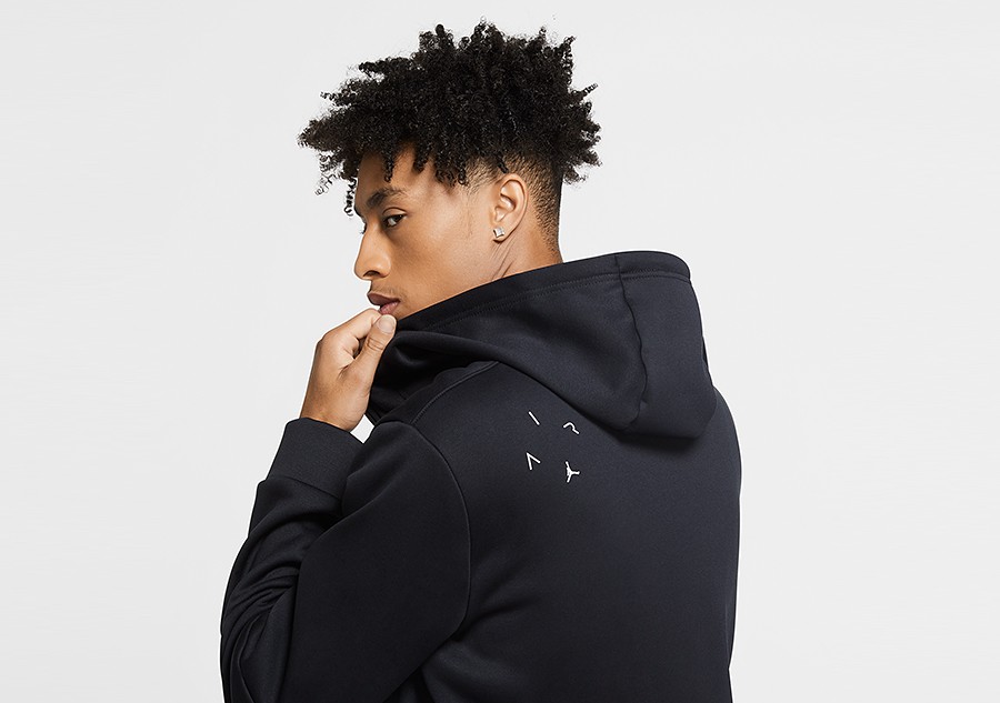 NIKE AIR JORDAN THERMA FLEECE FULL ZIP HOODIE BLACK price 49.00 Basketzone