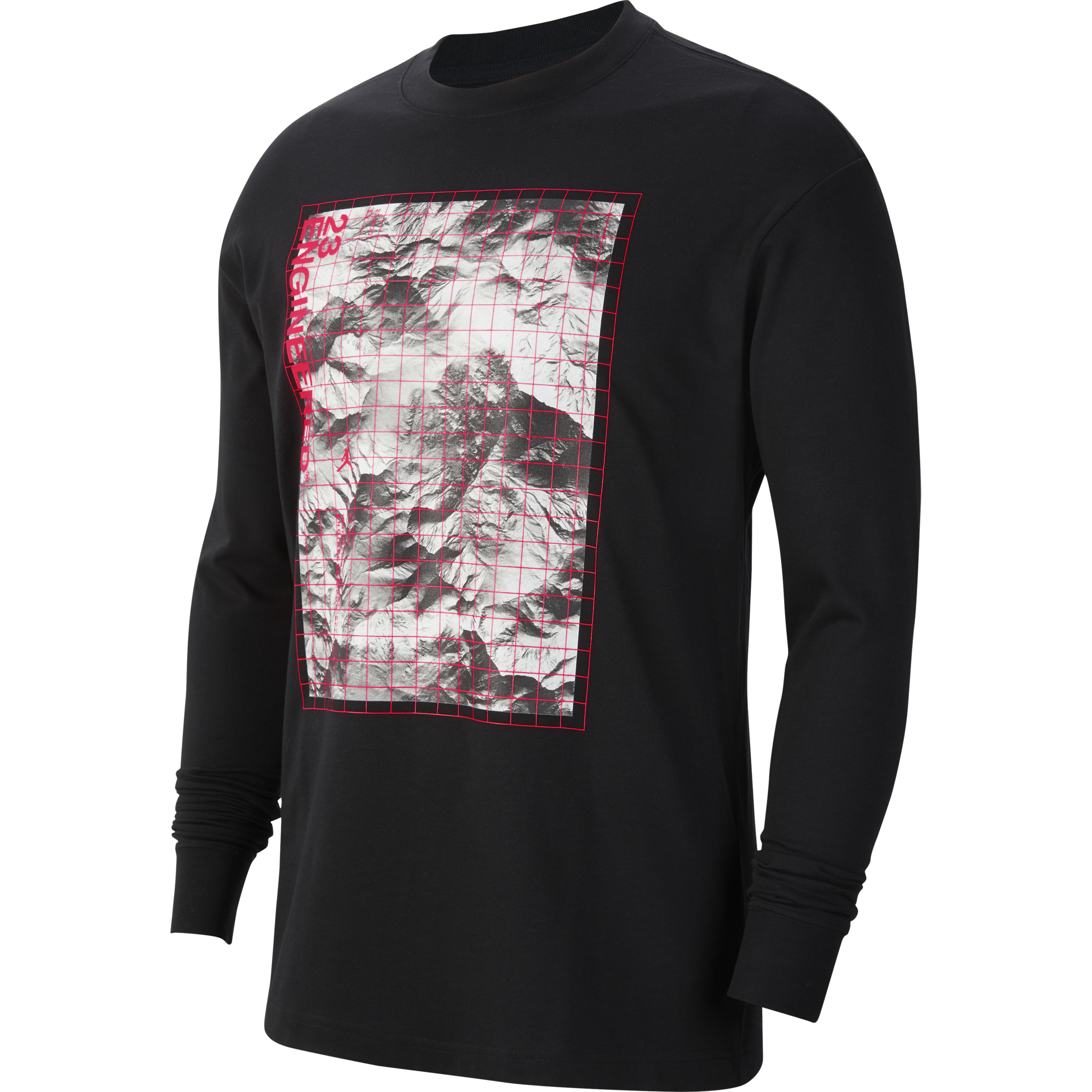 NIKE AIR JORDAN 23 ENGINEERED LONG-SLEEVE CREW TEE BLACK