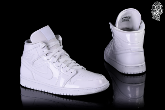 Air jordan 1 retro mid triple white online