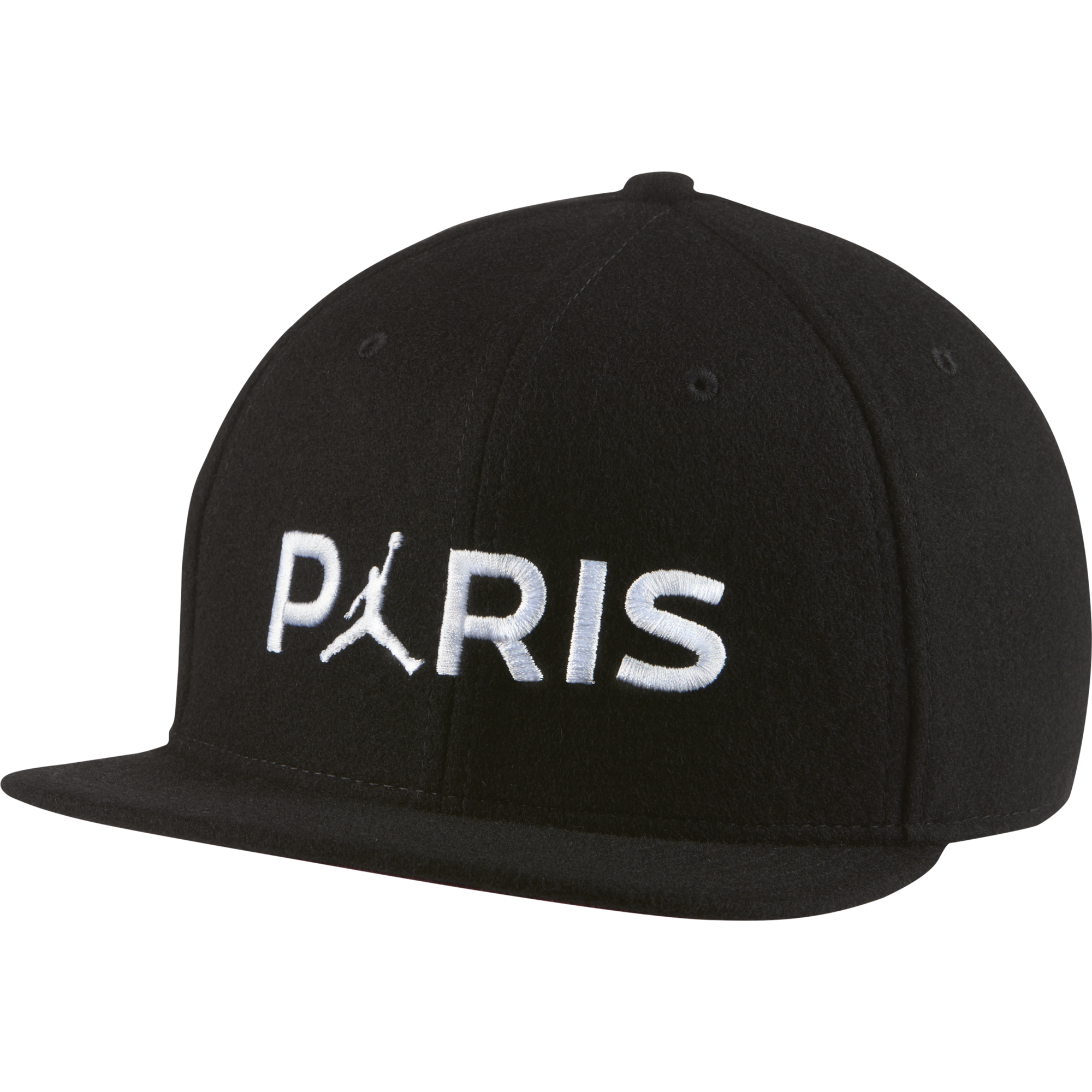 NIKE AIR JORDAN PSG PARIS SAINT-GERMAIN PRO WOOL BLEND CAP BLACK