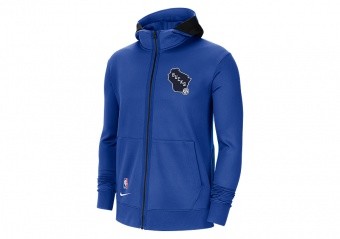 NIKE NBA MILWAUKEE BUCKS SHOWTIME CITY EDITION THERMA FLEX HOODIE GAME ROYAL