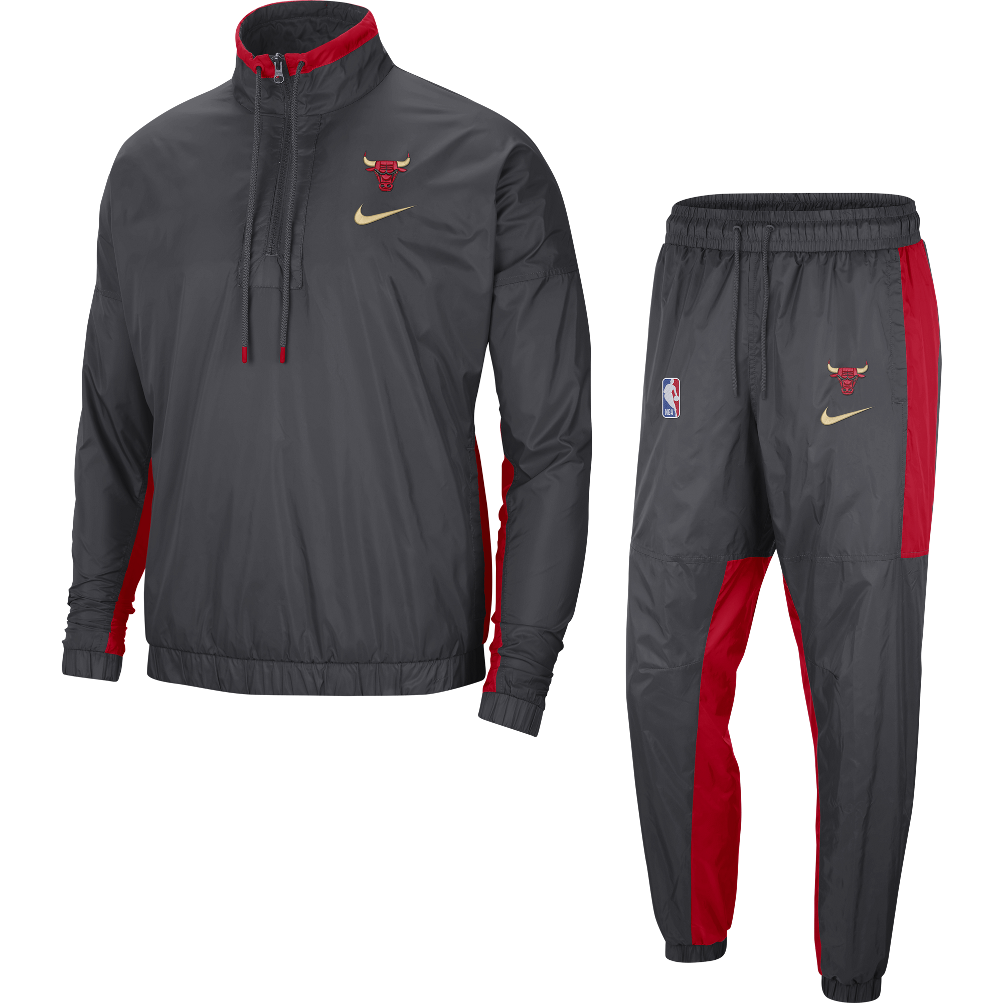 NIKE NBA CHICAGO BULLS CITY EDITION COURTSIDE TRACKSUIT ANTHRACITE