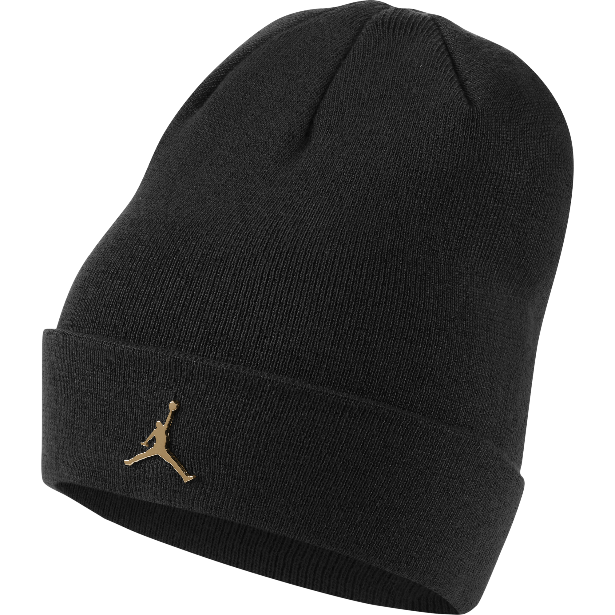 NIKE AIR JORDAN JUMPMAN METAL CUFFED BEANIE BLACK