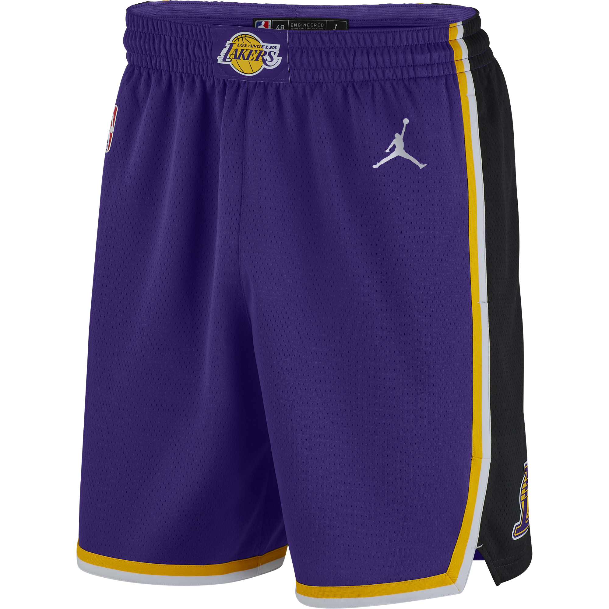 NIKE NBA LOS ANGELES LAKERS STATEMENT EDITION SWINGMAN SHORTS FIELD PURPLE