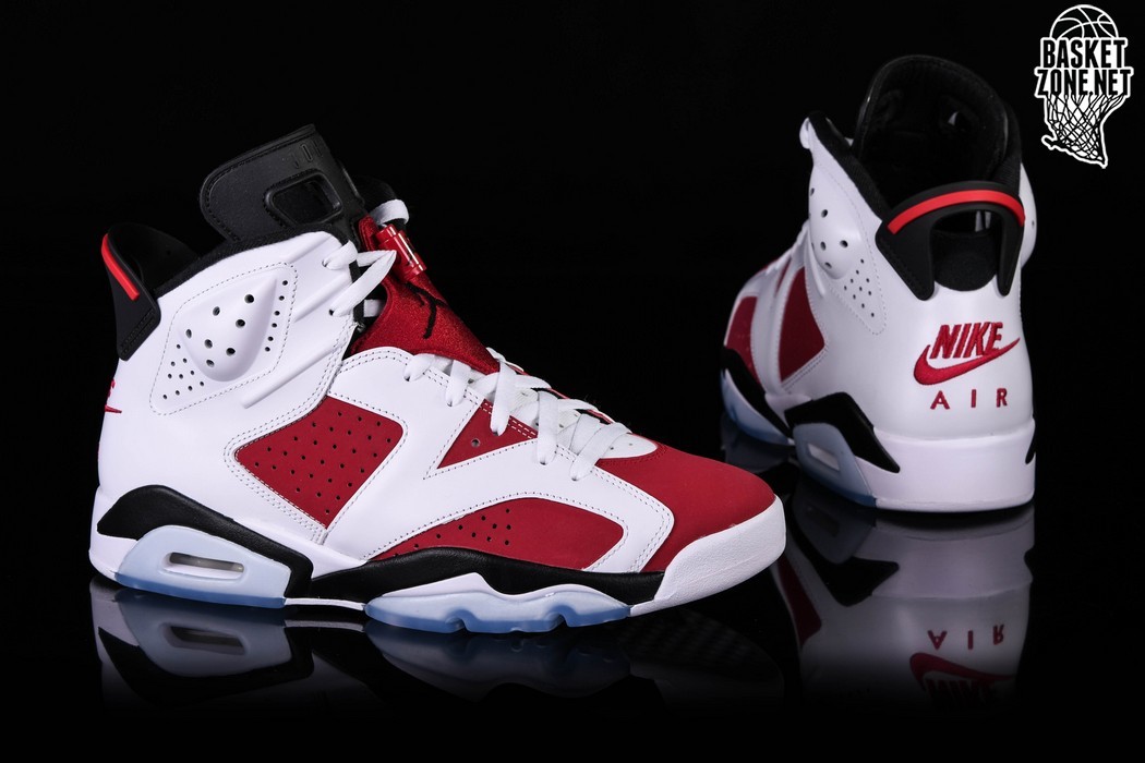 NIKE AIR JORDAN 6 RETRO 24.5 CARMINE-