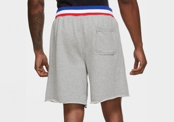 Men's Brooklyn Nets Nike Black 75th Anniversary Courtside Fleece Shorts