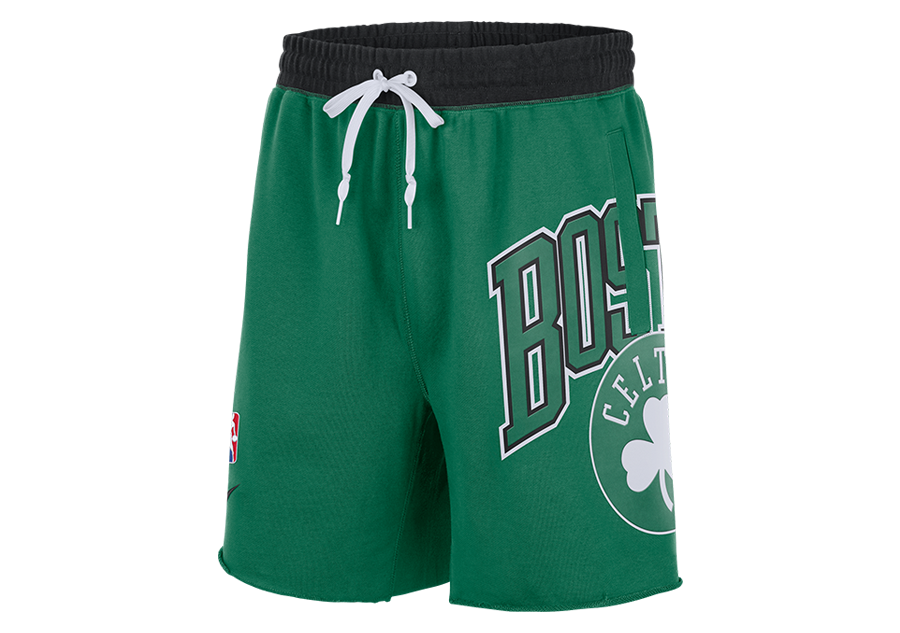 NIKE NBA BOSTON CELTICS COURTSIDE 75 FLEECE SHORTS GREEN