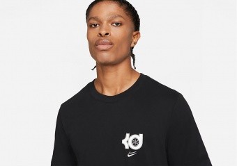 NIKE DRI-FIT KD LOGO TEE BLACK