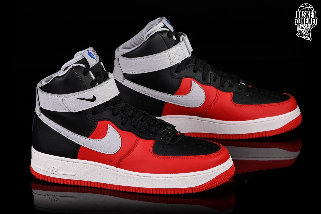 NIKE AIR FORCE 1 HIGH '07 LV8 NBA 75th ANNIVERSARY CHILE RED for £160.00 