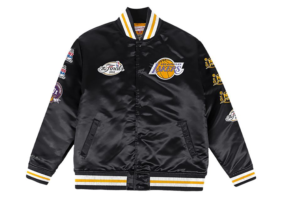 MITCHELL NESS CHAMP CITY SATIN JACKET LOS ANGELES LAKERS cena 4525 00k Basketzone