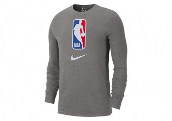 NIKE NBA TEAM 31 DRI-FIT LONG SLEEVE DARK GREY HEATHER