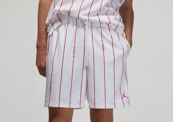 NIKE AIR JORDAN ESSENTIALS PRINTED SHORTS WHITE