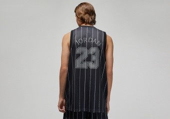 NIKE AIR JORDAN ESSENTIALS ALL OVER PRINTED JERSEY BLACK