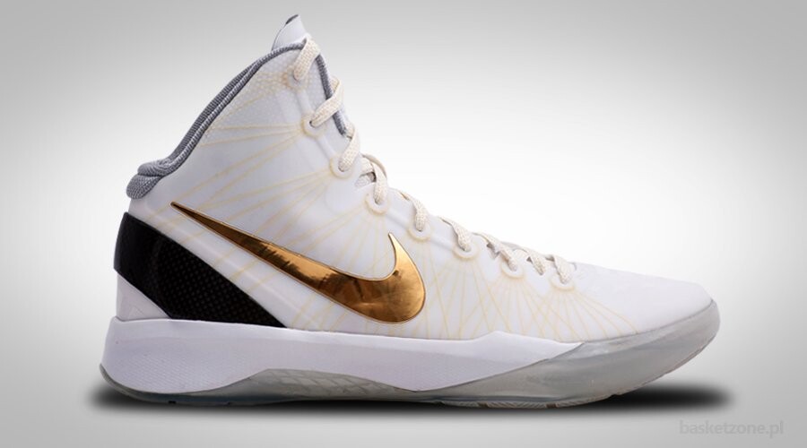 NIKE ZOOM HYPERDUNK 2011 ELITE HOME WHITE METALLIC GOLD