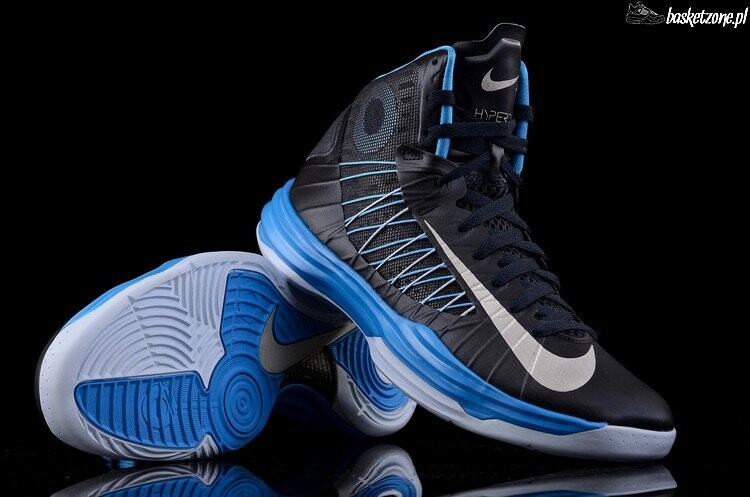 NIKE LUNAR HYPERDUNK 2012 BLACK BLUE GLOW price 99.00 Basketzone