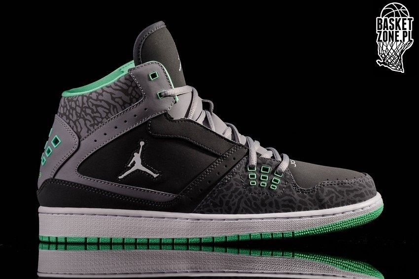Jordan 1 flight green glow on sale